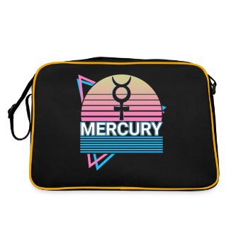 Mercury Alchemy Symbol Retro - Retro Bag - black/gold - Back