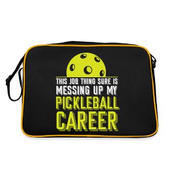 Pickleball This Job Thing Sure Is - Retro Bag - black/gold - Back