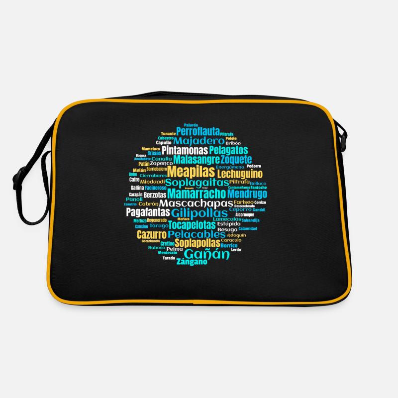 Beleidigungen im kastilischen Spanisch Retro Tasche