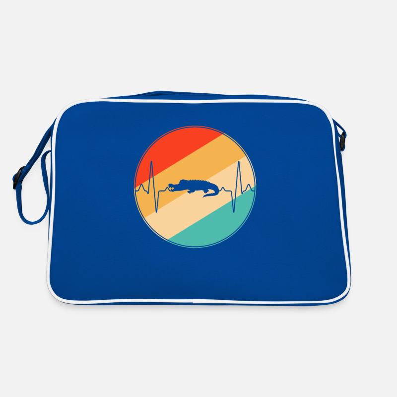 Krokodil Retro Herzschlag Retro Tasche