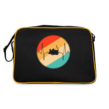 Mouse Retro Heartbeat - Retro Bag - black/gold - Back