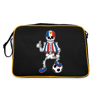 Skeleton France Amateur Football - Sac Retro - noir/or - Dos
