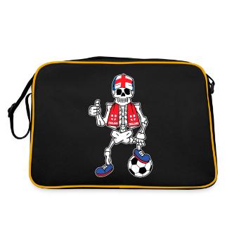 Skeleton Angleterre Football amateur - Sac Retro - noir/or - Dos