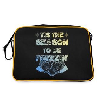 Saison d’hiver - Sac Retro - noir/or - Dos