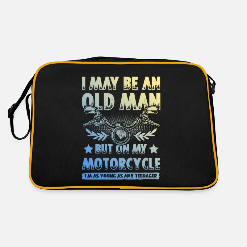 Motorcycle old man Retro Bag