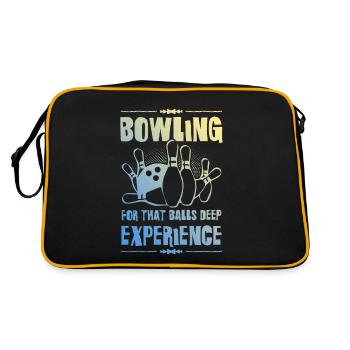 Bowling Experiment - Retro Bag - black/gold - Back
