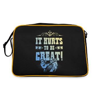 Mixed matrial arts - Retro Bag - black/gold - Back