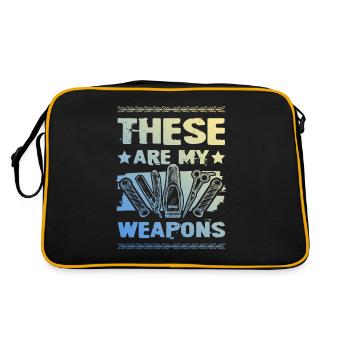 Barber weapons - Retro Bag - black/gold - Back