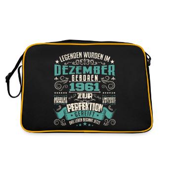 Legenden werden geboren im Dezember 1961 - Sac Retro - noir/or - Dos