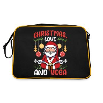 Yogini Yoga Meditation Christmas, Love and Yoga - Retro Bag - black/gold - Back