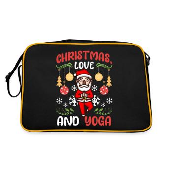 Yogini Yoga Meditation Christmas, Love and Yoga - Retro Bag - black/gold - Back