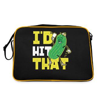 Pickleball Pickle I'd Hit That - Retro Bag - black/gold - Back