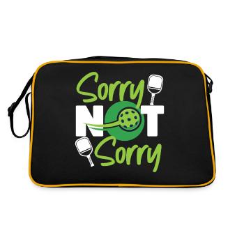 Pickleball Sorry Not Sorry - Retro Bag - black/gold - Back