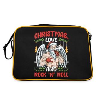 Heavy Hard Metal Noël, Love Rock 'n' Roll - Sac Retro - noir/or - Dos