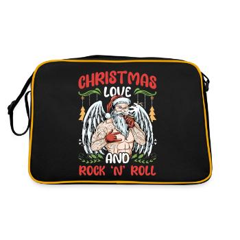 Heavy Hard Metal Noël, Love Rock 'n' Roll - Sac Retro - noir/or - Dos