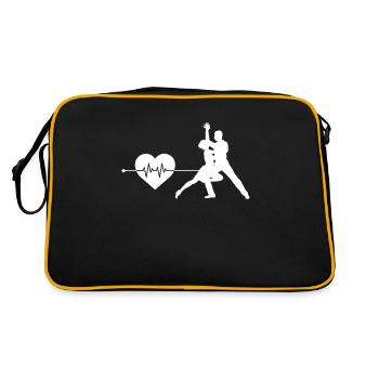 Rythme cardiaque dansant - Sac Retro - noir/or - Dos