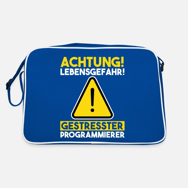 Programmieren Entwickler Coder Programmierer Retro Tasche