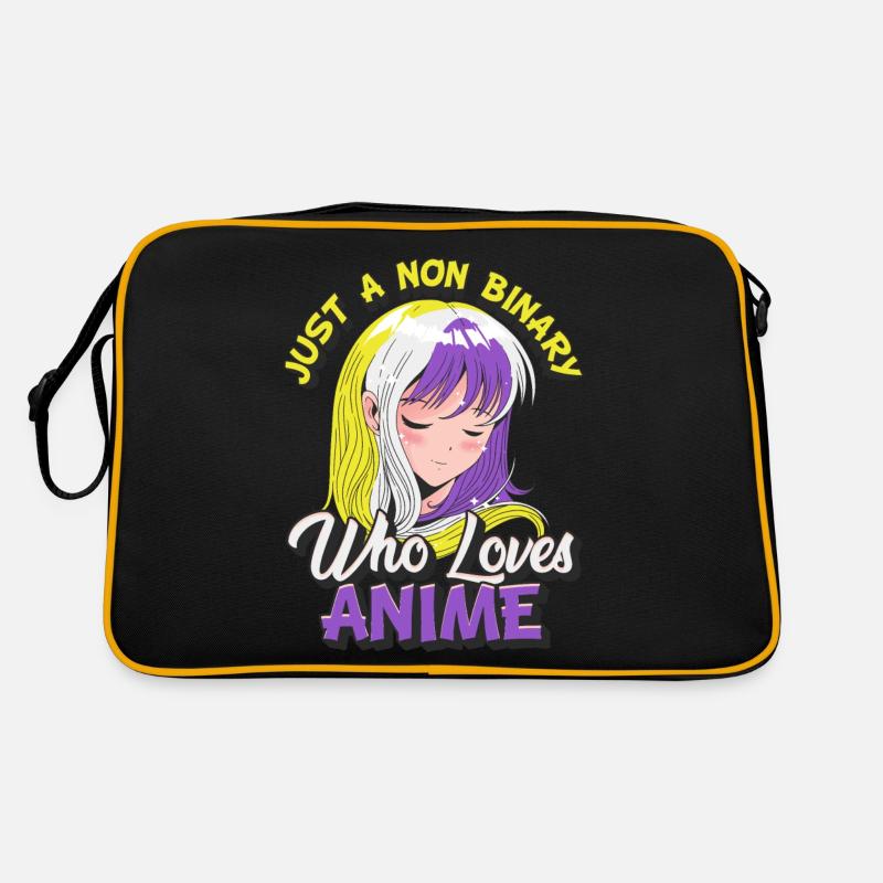 Non-binary anime girl Just a non-binary, Retro Bag