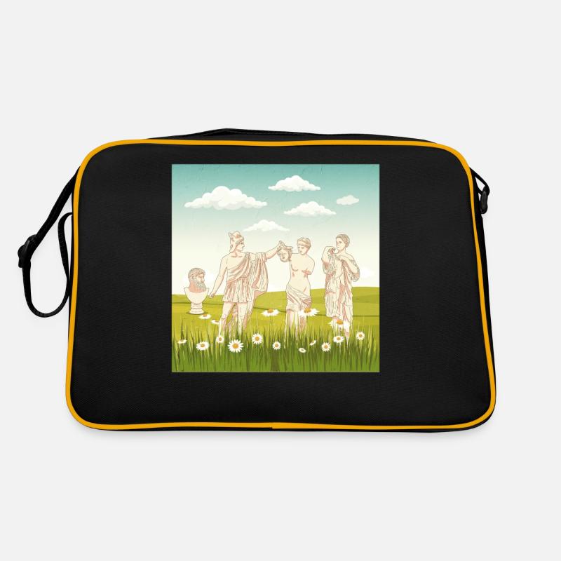 Bloomcore Ästhetische griechische Statue Flowercor Retro Tasche