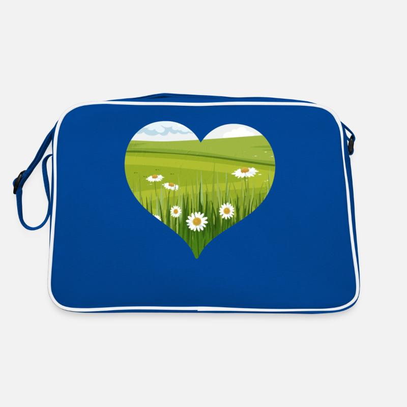 Bloomcore Esthétique Flowercore Heart Shape Cottagecor Sac Retro