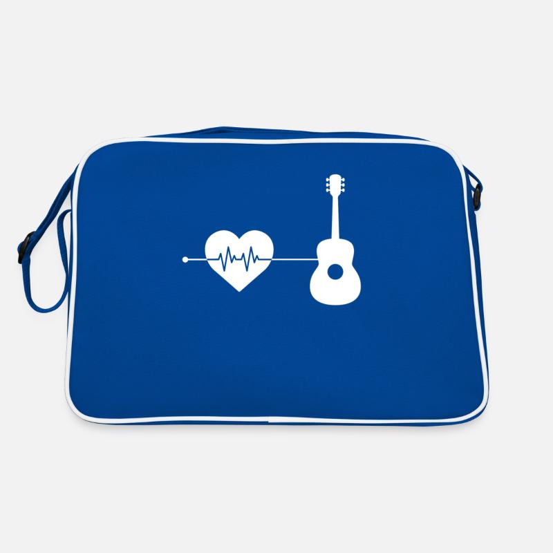 Gitarre Herzschlag Retro Tasche