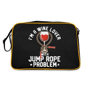 Lustiges Springseil Springseil - Retro Tasche - Schwarz/Gold - Hinten