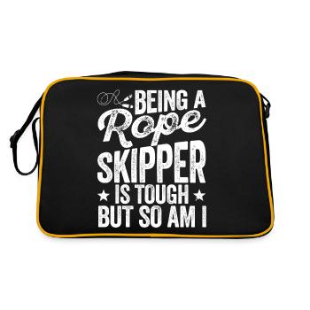Lustiges Springseil Springseil - Retro Tasche - Schwarz/Gold - Hinten