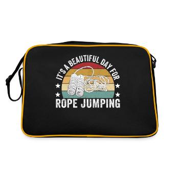 Drôle de corde à sauter corde à sauter corde à sauter - Sac Retro - noir/or - Dos