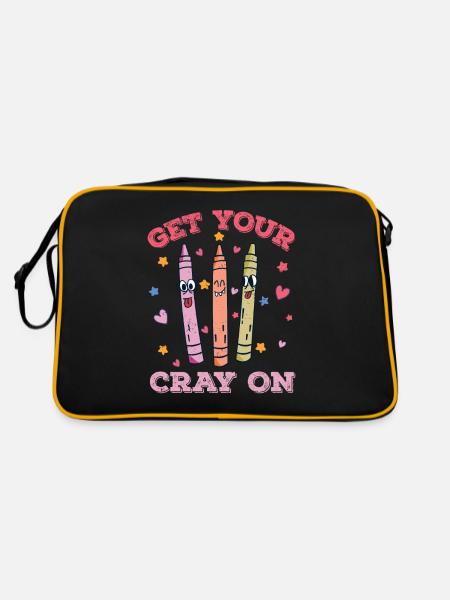 Enseignant du primaire Éducateur de maternelle - Sac Retro - noir/or - Dos