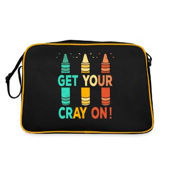Primary School Teacher Kindergarten Educator - Retro Bag - black/gold - Back