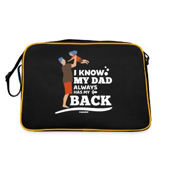 Père et fille - Sac Retro - noir/or - Dos