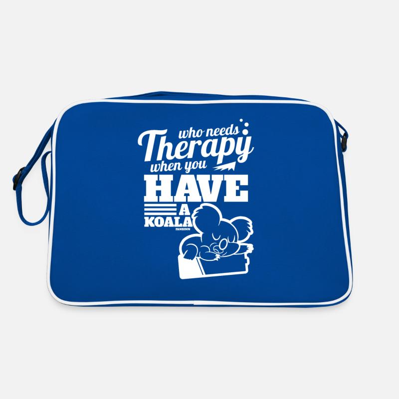 Koala Therapie süßes Tier aus Australien Retro Tasche