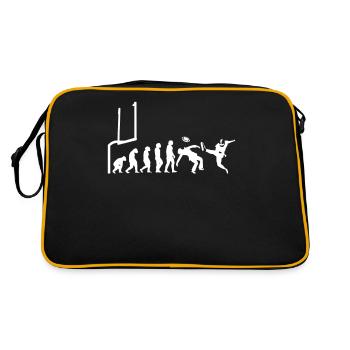 Football Player Rugby Ball Football Game Evolution - Retro Bag - black/gold - Back