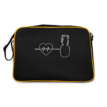 Le rythme cardiaque de l’ananas - Sac Retro - noir/or - Dos