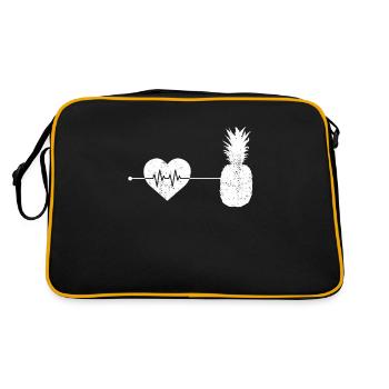 Le rythme cardiaque de l’ananas - Sac Retro - noir/or - Dos