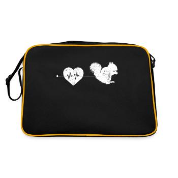 Rythme cardiaque d’écureuil - Sac Retro - noir/or - Dos