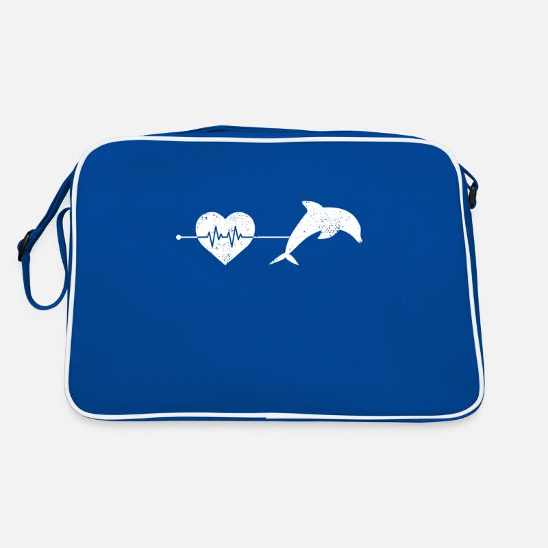 Battement de cœur de dauphin Sac Retro