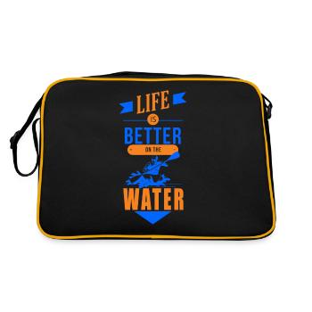 KAYAKS CANOË RAFTING BATEAU Kayak KAYAK - Sac Retro - noir/or - Dos