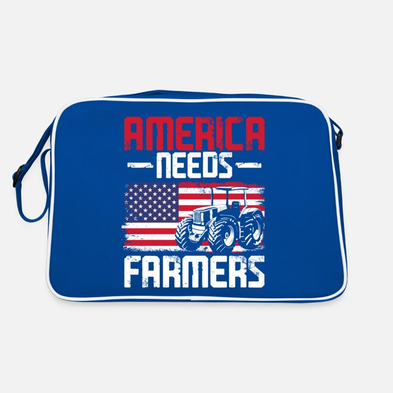 Farming Farmer Vintage Tractor Us Retro Bag