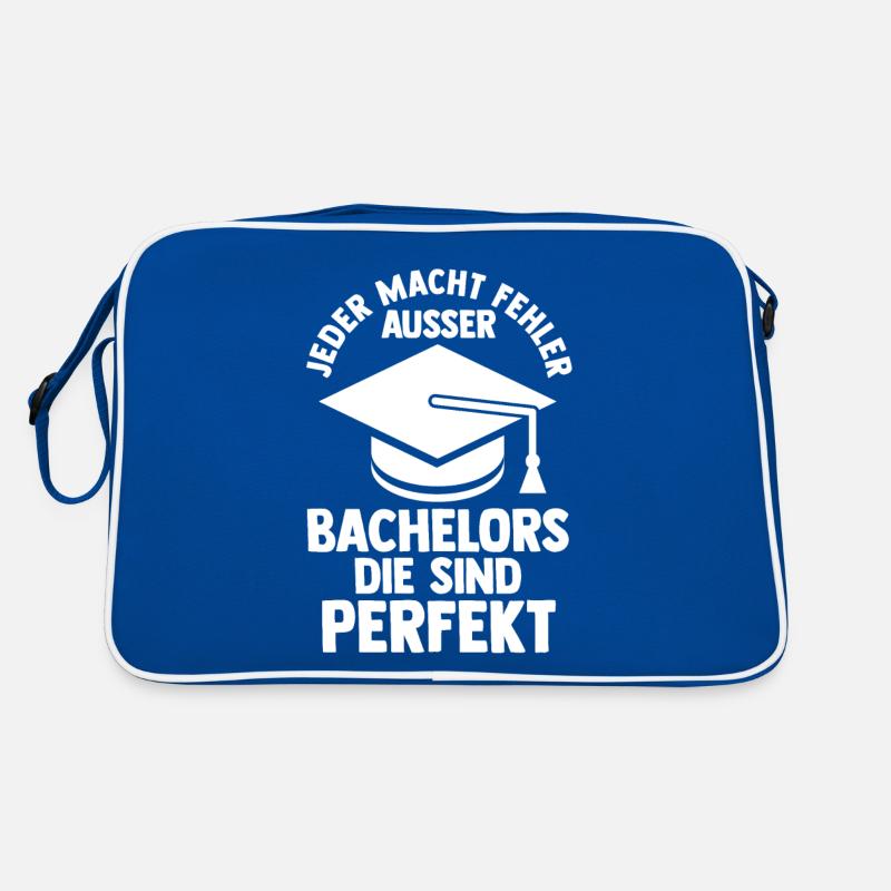 Student Akademiker Kuh Uni Abschlussfeier Bachelor Retro Tasche