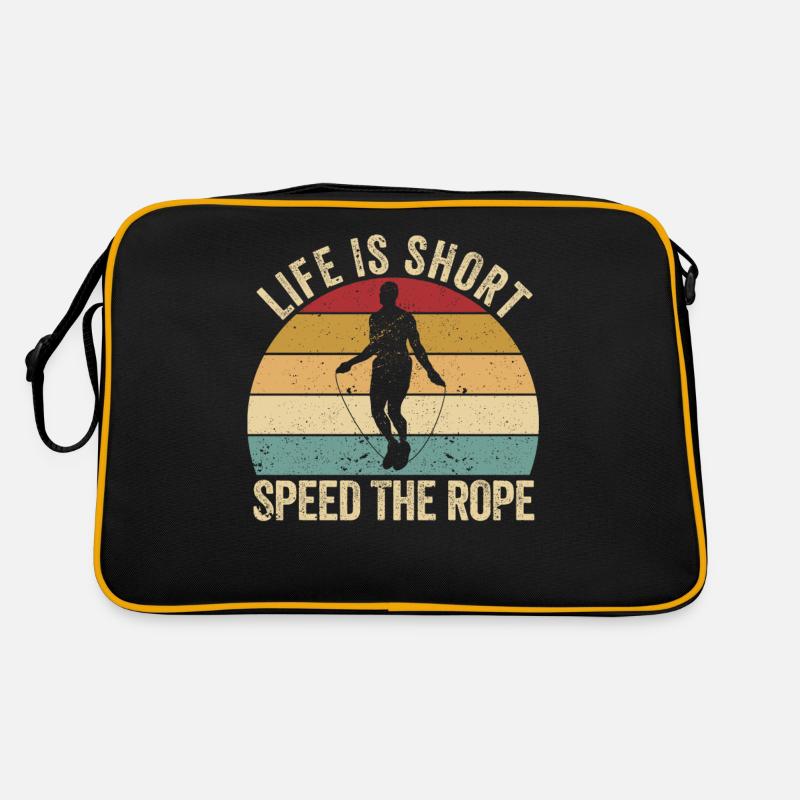 Funny skipping rope skipping rope skipping rope Life Retro Bag