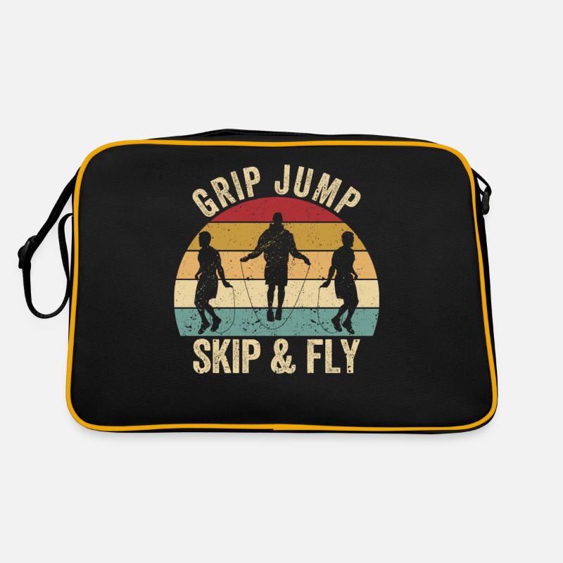 Funny skipping rope skipping rope handle jumping spri Retro Bag
