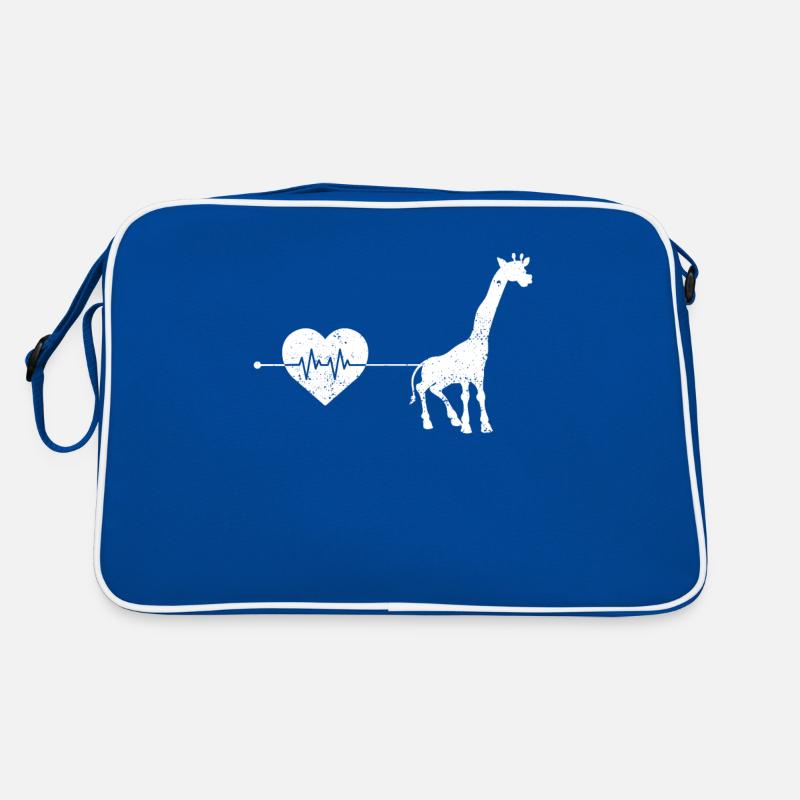 Giraffe heartbeat Retro Bag