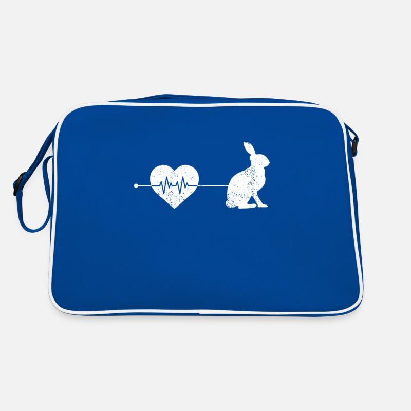 Rabbit heartbeat Retro Bag