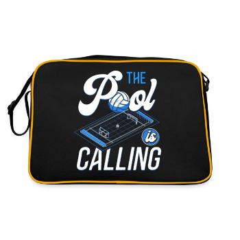 Water Polo The Pool Is Calling And - Retro Bag - black/gold - Back