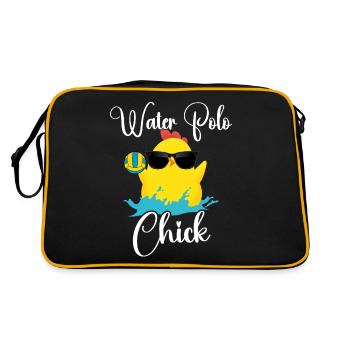 Water Polo Chicken Girl Water Polo - Retro Tasche - Schwarz/Gold - Hinten