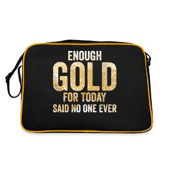 Drôles de panneurs d’or Chercheurs d’or Assez d’or pour aujourd’hui - Sac Retro - noir/or - Dos