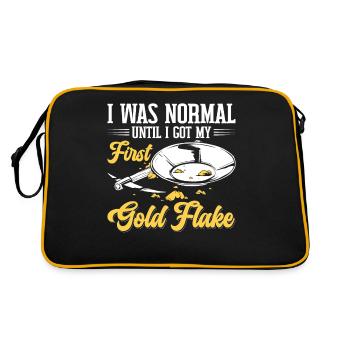Funny Gold Panners Gold Seekers Gold Diggers Excavators - Retro Bag - black/gold - Back