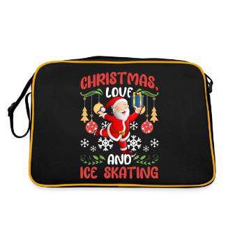 Patinage artistique Patinage artistique Père Noël Amour - Sac Retro - noir/or - Dos