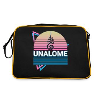 Unalome Rétro - Sac Retro - noir/or - Dos